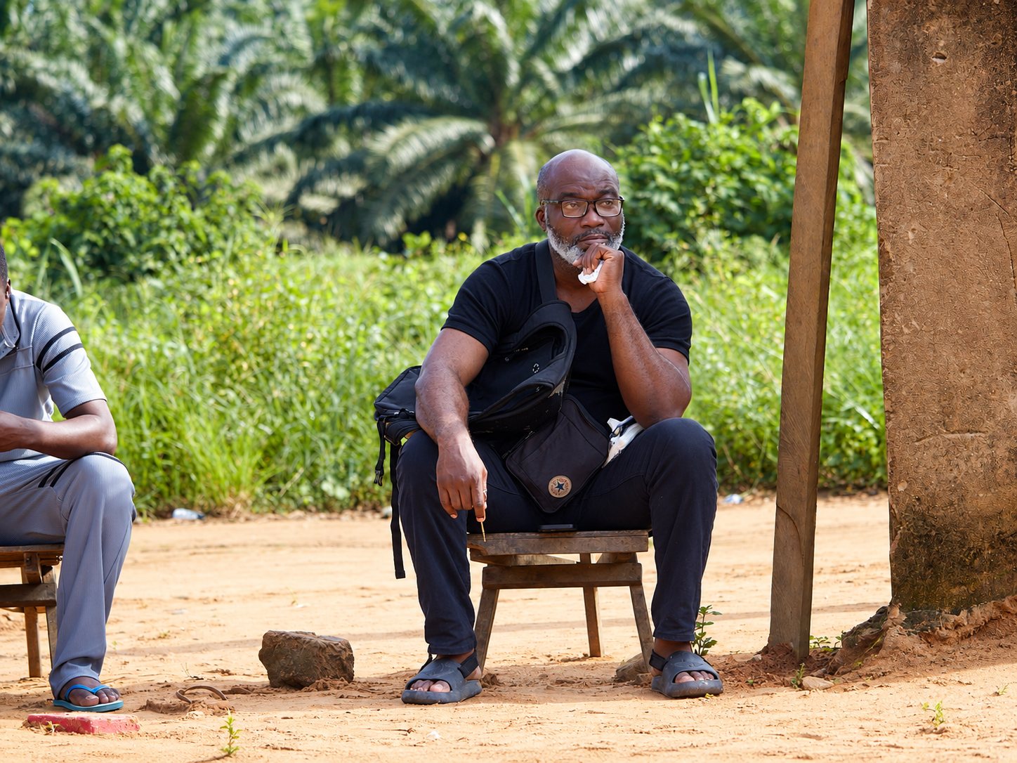 Dans les coulisses du tournage de Le Silence des Masques.
